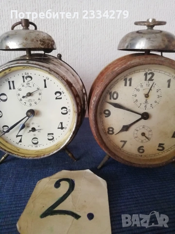 Стари часовници будилници от 30-40те години. , снимка 17 - Антикварни и старинни предмети - 48217246