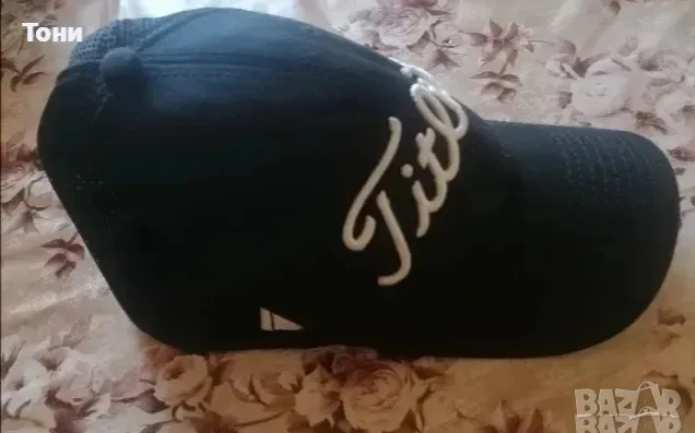 TITLEIST Нова Мъжка Черна Шапка с Козирка 
