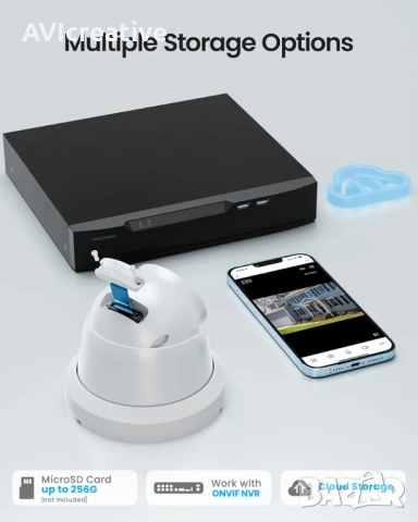 Veezoom PoE Camera - IP,5MP.full colour-цветна картина и през нощта.Пелен комплект-камера,POE Inject, снимка 10 - Комплекти за видеонаблюдение - 52933350