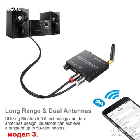 Цифрово аналогов аудио конвертор DAC/ДАК с Bluetooth/блутут и дистан, снимка 11 - Други - 51250762