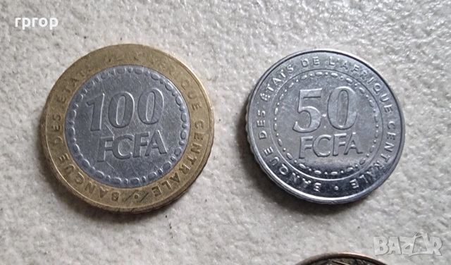 Централна Африка . 6 бр., снимка 2 - Нумизматика и бонистика - 42243246
