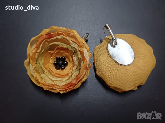 Обеци Цветя, снимка 8 - Обеци - 53929287