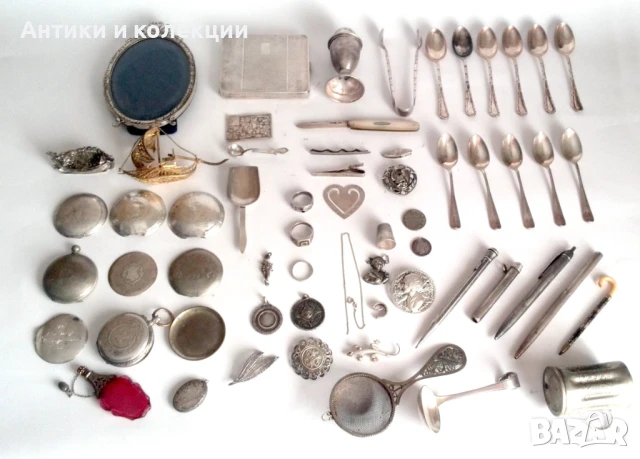 Стари сребърни и посребрени предмети по договаряне