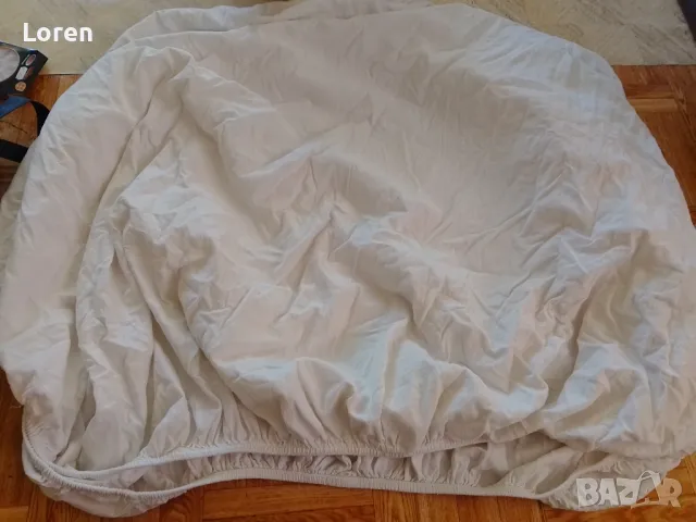Памучен чаршаф за единично легло или канапе с ластик , снимка 3 - Спално бельо - 50067169