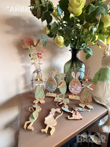 Великденска дървена декорация, снимка 7 - Декорация за дома - 54027381