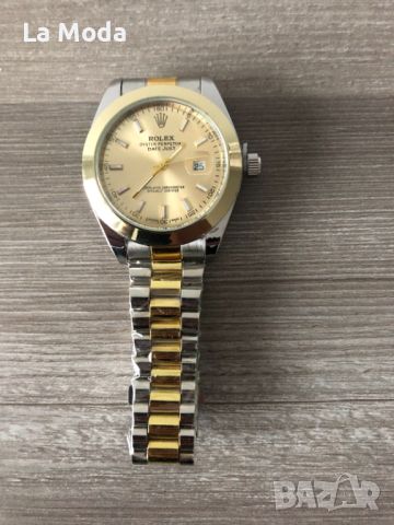 Часовник Rolex Datejust златен би , снимка 2 - Мъжки - 45943408