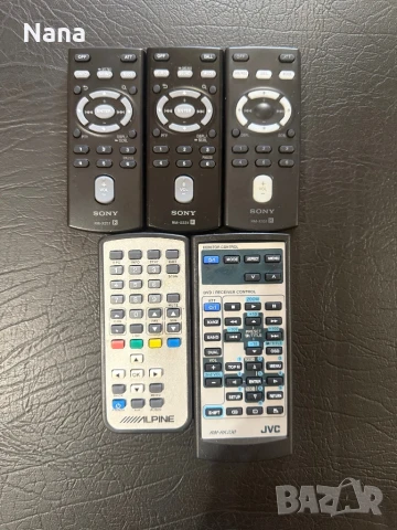 Дистанционни Кар аудио SONY, JVC, ALPINE , снимка 2 - Радиокасетофони, транзистори - 50908498