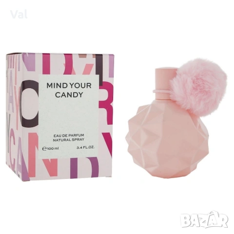 Дамски парфюм Mind Your Candy, 100 мл – Флорално-плодов аромат с нотки на маршмело и ванилия, снимка 5 - Дамски парфюми - 53968493