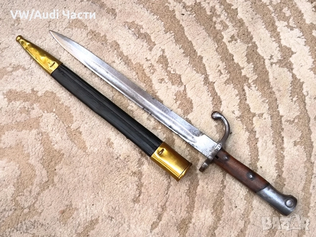Бразилски щик нож байонет Маузер М1908 Alex Coppel Solingen , снимка 2 - Антикварни и старинни предмети - 53783119