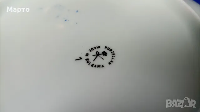 Български, порцеланови, десертни чинии, 6 бр, снимка 7 - Чинии - 50169607