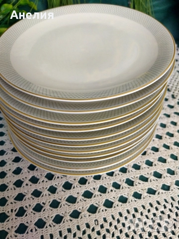 Arzberg Bavaria цвят екрю и мрежеста шарка, снимка 11 - Чинии - 51949162