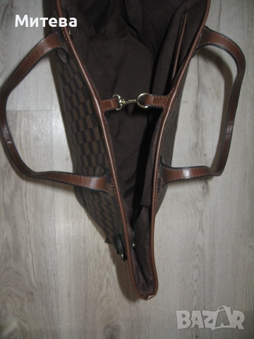 Дамска кожена голяма чанта, снимка 5 - Чанти - 52676515