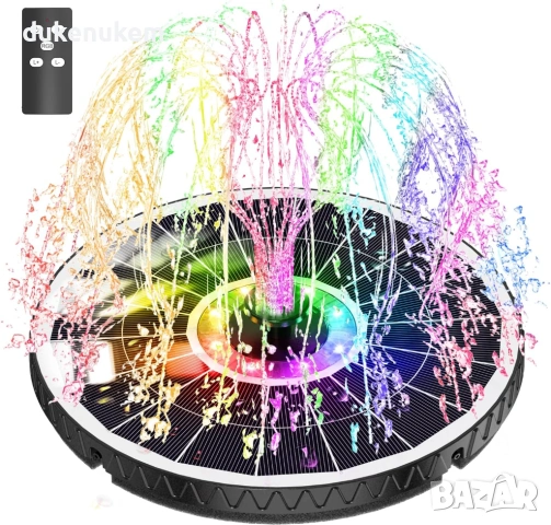 Соларен фонтан SZMP 6W с дистанционно управление – LED, 4000mAh