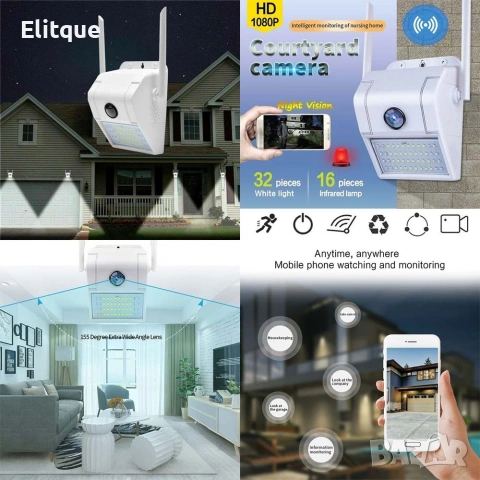 70178 2в1 Wi-Fi камера с осветление, снимка 2 - Друга електроника - 53127695