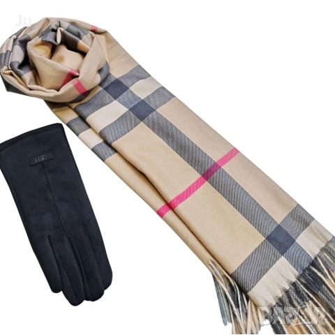 Комплект за подарък кашмир шал и ръкавица ул. Солунска7, гр София justsbag.com , снимка 10 - Шалове - 33259381