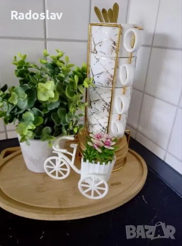 Перфектният подарък - Комплект от 4 керамични чаши за кафе, снимка 6 - Чаши - 53224787