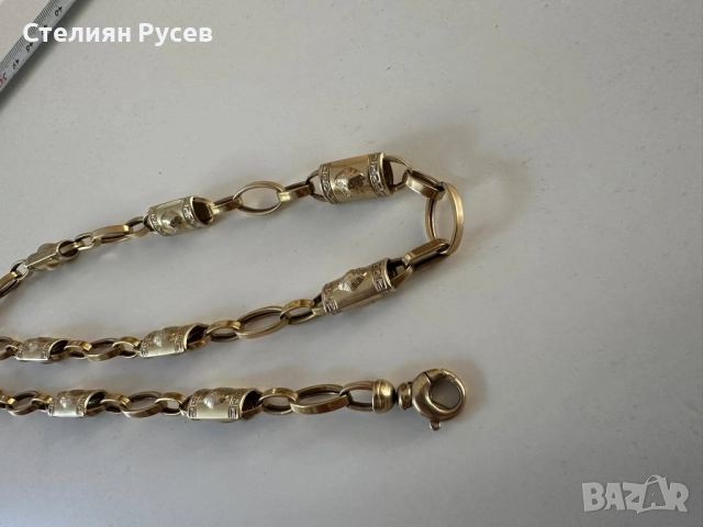 30.58гр 63см мъжки златен ланец версаче / златно колие / синджир / ланец / злато / златен / GOLD 585, снимка 3 - Колиета, медальони, синджири - 52028580
