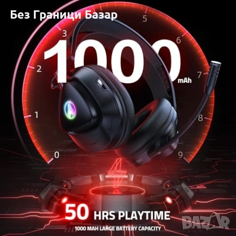 Нови Геймърски безжични слушалки PS5 PC с микрофон и шумопотискане, снимка 5 - Слушалки и портативни колонки - 52939063