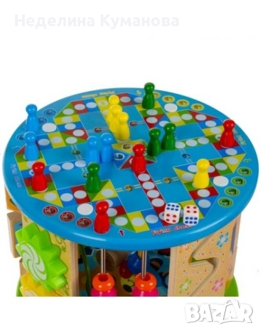 ❌️ Дървен образователен куб монтесори за деца с много функции и игри 11в1, снимка 4 - Образователни игри - 53376950