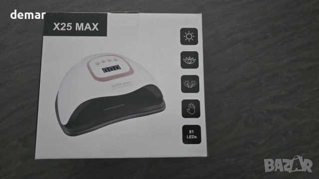 380W UV LED лампа за нокти с 81 LED, 4 настройки на таймера, автоматичен сензор, LCD дисплей, снимка 7 - Продукти за маникюр - 53054320