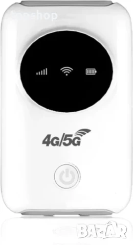 НОВА бисаквитка / мобилен интернет рутер, 4G LTE 5G Hotspot 300Mbps модем, SIM слот, 3200MAh батерия