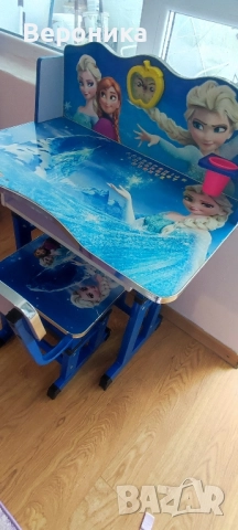 Детска масичка със столче "Леденото кралство" , снимка 5 - Мебели за детската стая - 51785799