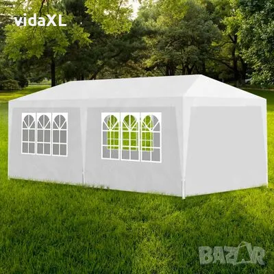 vidaXL Парти шатра, 3х6 м, бяла (SKU:90336), снимка 2 - Градински мебели, декорация  - 48385421