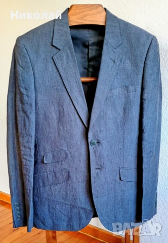 Мъжки костюм 100% лен + подарък