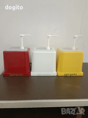 *ЧИСТО НОВИ* Диспенсър за кетчуп, майонеза, горчица