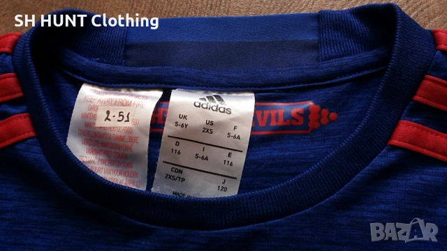 Adidas MANCHESTER UNITED Размер 116 см. / 5-6 години детска тениска 2-51, снимка 10 - Детски тениски и потници - 53126899