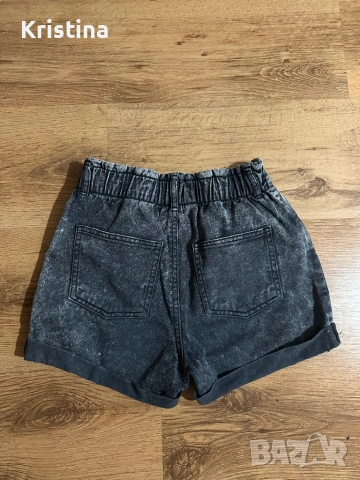 Тъмно сиви къси дънки “H&M”, снимка 2 - Дънки - 53111201