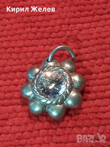 СТАР СКЪПОЦЕНЕН СРЕБЪРЕН ПЕНДАНТ МЕДАЛЬОНЧЕ СРЕБРО ВИСОКА ПРОБА с ЮВЕЛИРНО ФАСЕТИРАН ЦИРКОН 25905, снимка 12 - Антикварни и старинни предмети - 49682440