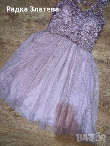 Розова рокля, снимка 4 - Рокли - 46233902