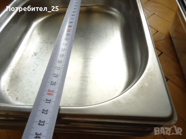 Неръждаеми тави за топла витрина, снимка 4 - Друго търговско оборудване - 52946189