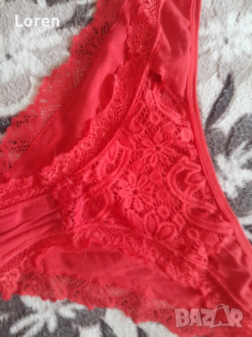 Червени бикини за фетиш, снимка 2 - Бельо - 52648729