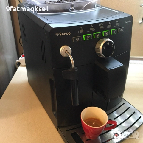 Saeco Intuita black  - внос , готова за работа, снимка 4 - Кафемашини - 52552375