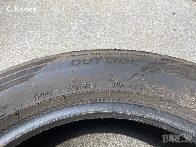 4 БРОЯ ЛЕТНИ ГУМИ TRIANGLE EFFEX SPORT 235/55/18 DOT 3822, снимка 6 - Гуми и джанти - 50497876