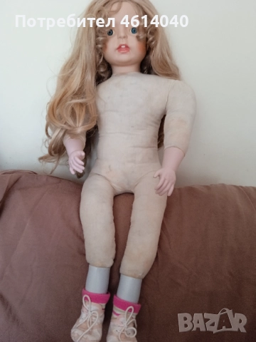 Кукла старинна 65 см порцеланова + дрехи, снимка 10 - Колекции - 52590244