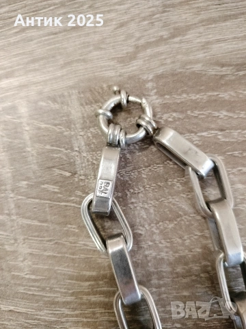 Масивен сребърен синджир проба 925 – 67 грама, снимка 2 - Колиета, медальони, синджири - 53231050