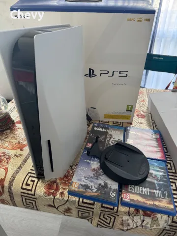 Ps5 Disc Edition 1tb + 1tb външен хард диск и 4 игри, снимка 3 - PlayStation конзоли - 47990329