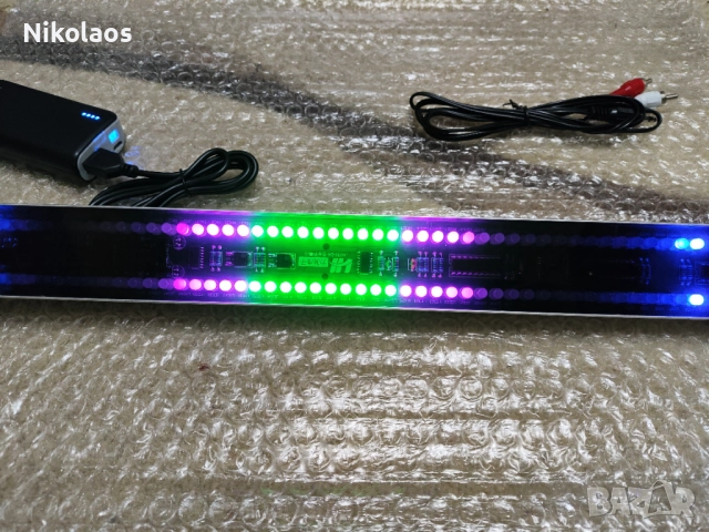 LED VU meter rack 19inch (светодиоден   индикатор за аудио рак 19инча)