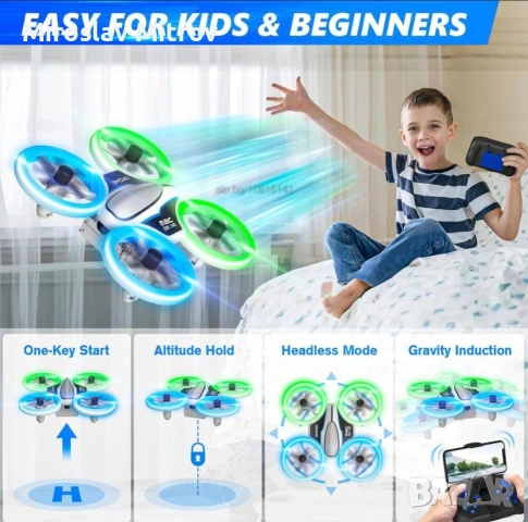 Дрон с HD камера, снимка 5 - Дронове и аксесоари - 54239195