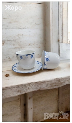 Порцеланов сервиз за кафе, капучино или чай различни разцветки и шарки , снимка 10 - Сервизи - 52615132