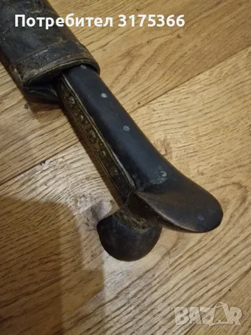 Автентичен възрожденски Габровски нож изработен от  Донко Анчев Нова махала  1876 година каракулак, снимка 16 - Ножове - 50405652