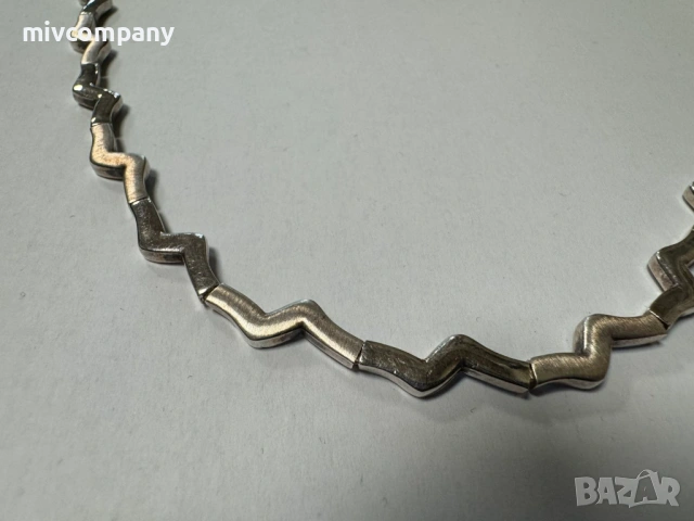 Сребърно колие 20.66гр.42см., снимка 6 - Колиета, медальони, синджири - 53995490