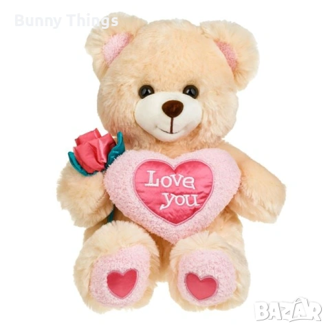 Плюшено мече със сърце "Love", различни видове/ Подарък за Свети Валентин, снимка 8 - Плюшени играчки - 53410267