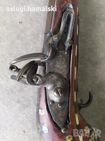 Стара кремъчна пушка, снимка 3 - Антикварни и старинни предмети - 53720758