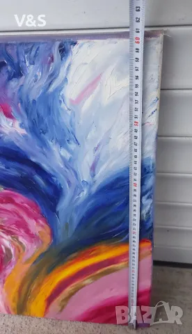 Картина 60/50см ,рисувано платно ,чувства, снимка 6 - Картини - 49757854