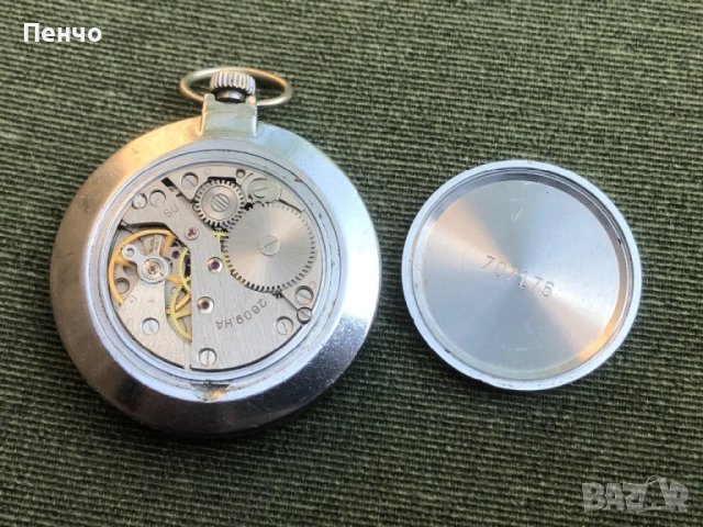 стар джобен "РАКЕТА" - MADE IN USSR, снимка 9 - Антикварни и старинни предмети - 50575543