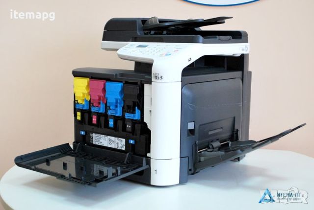Цветен лазерен принтер, скенер, копир формат А4 Konica Minolta Bizhub C3110, снимка 3 - Принтери, копири, скенери - 45666673